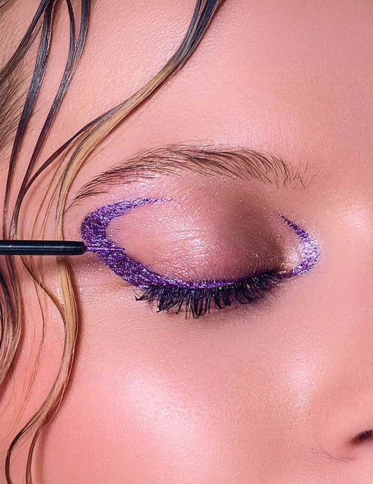 Vijoličen bleščeč eyeliner - Si si la paillette™