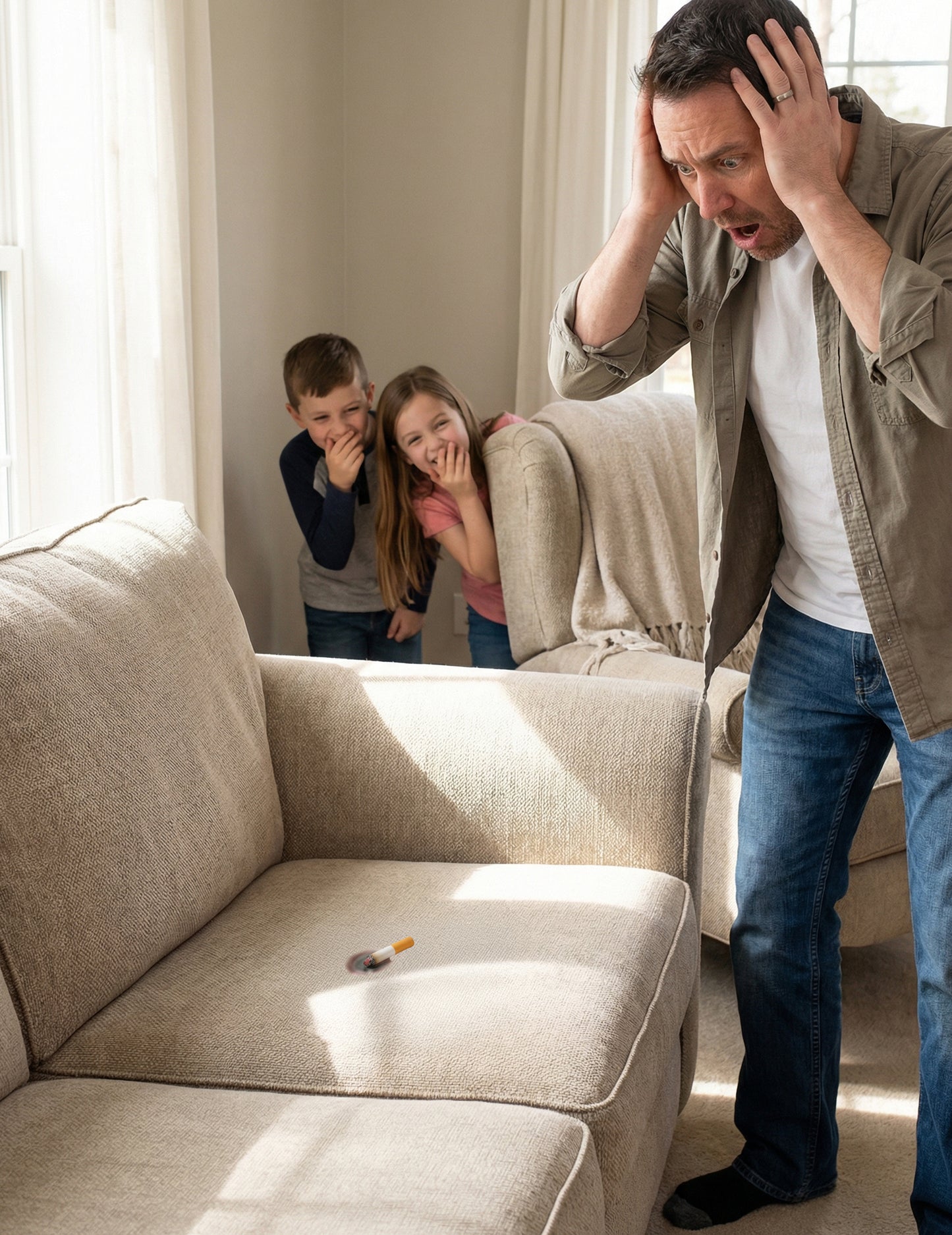 Lažna cigareta z ožganino - šaljivi triki in potegavščine