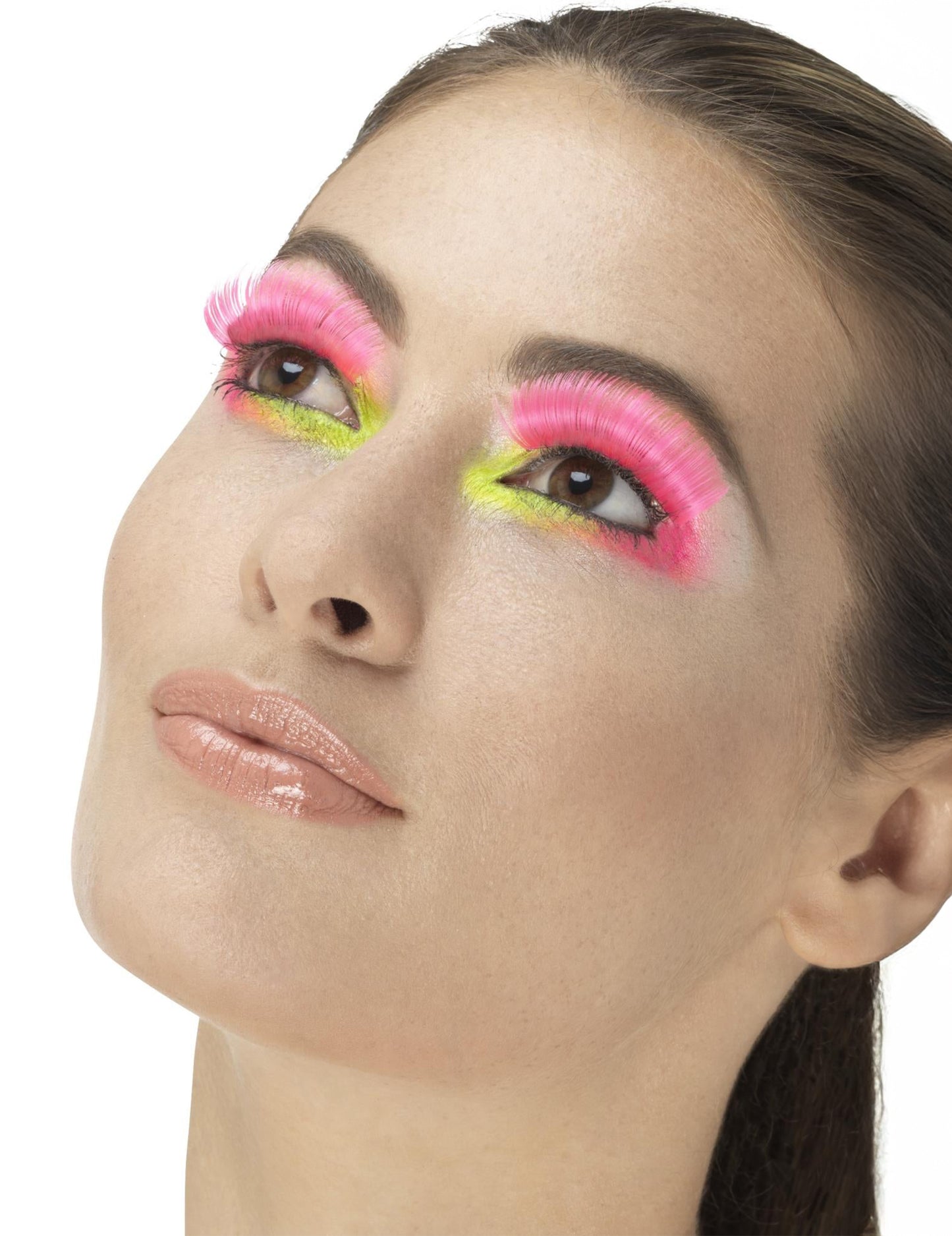 Dolge lažne roza trepalnice za odrasle