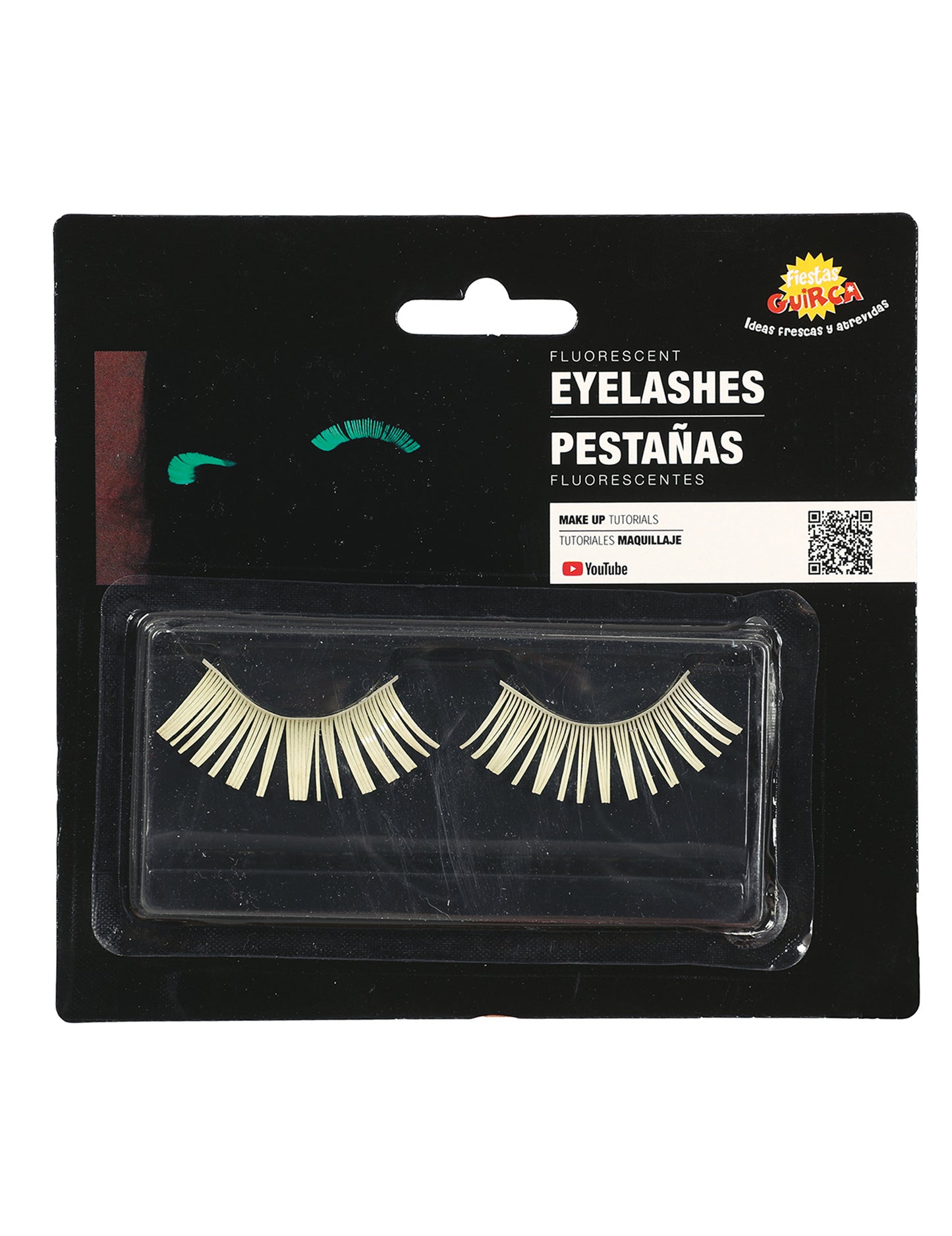 Emballage d'origine des faux-cils phosphorescents pour adulte