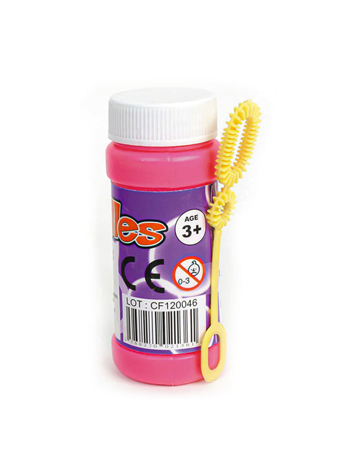 Flacon bulles de savon pour enfant rose et jaune