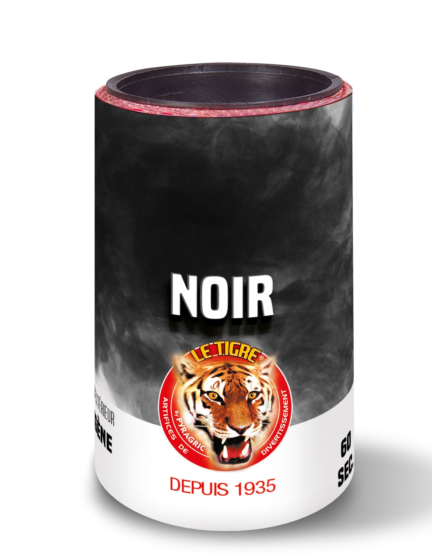 Dimna granata v črni posodi, 45 sekund