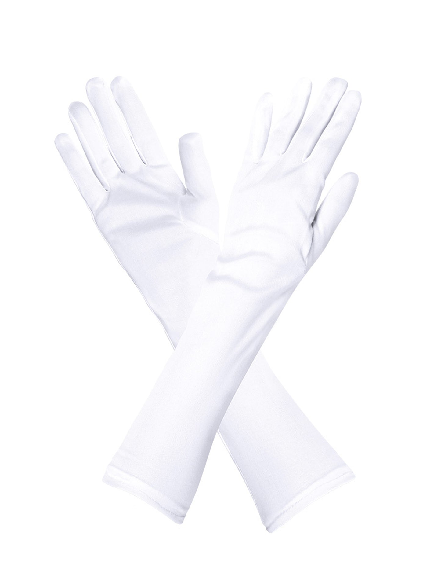 Odrasle bele rokavice 40 cm