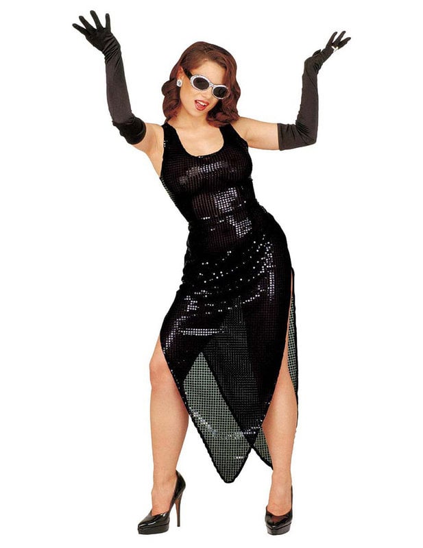 Odrasle črne rokavice 60 cm