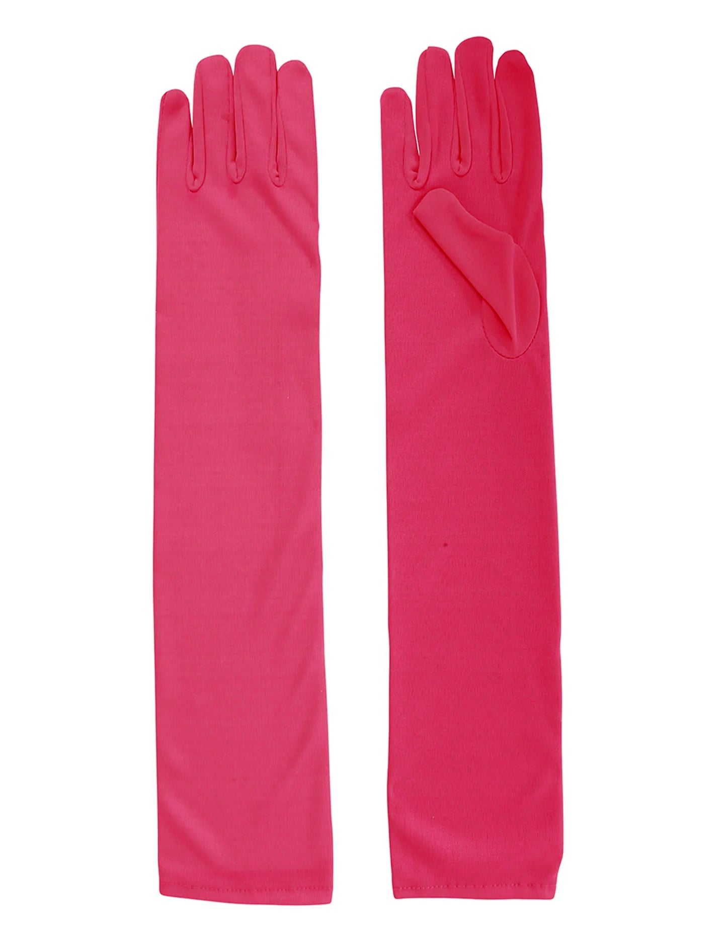 Dolge rožnate rokavice Fuchsia