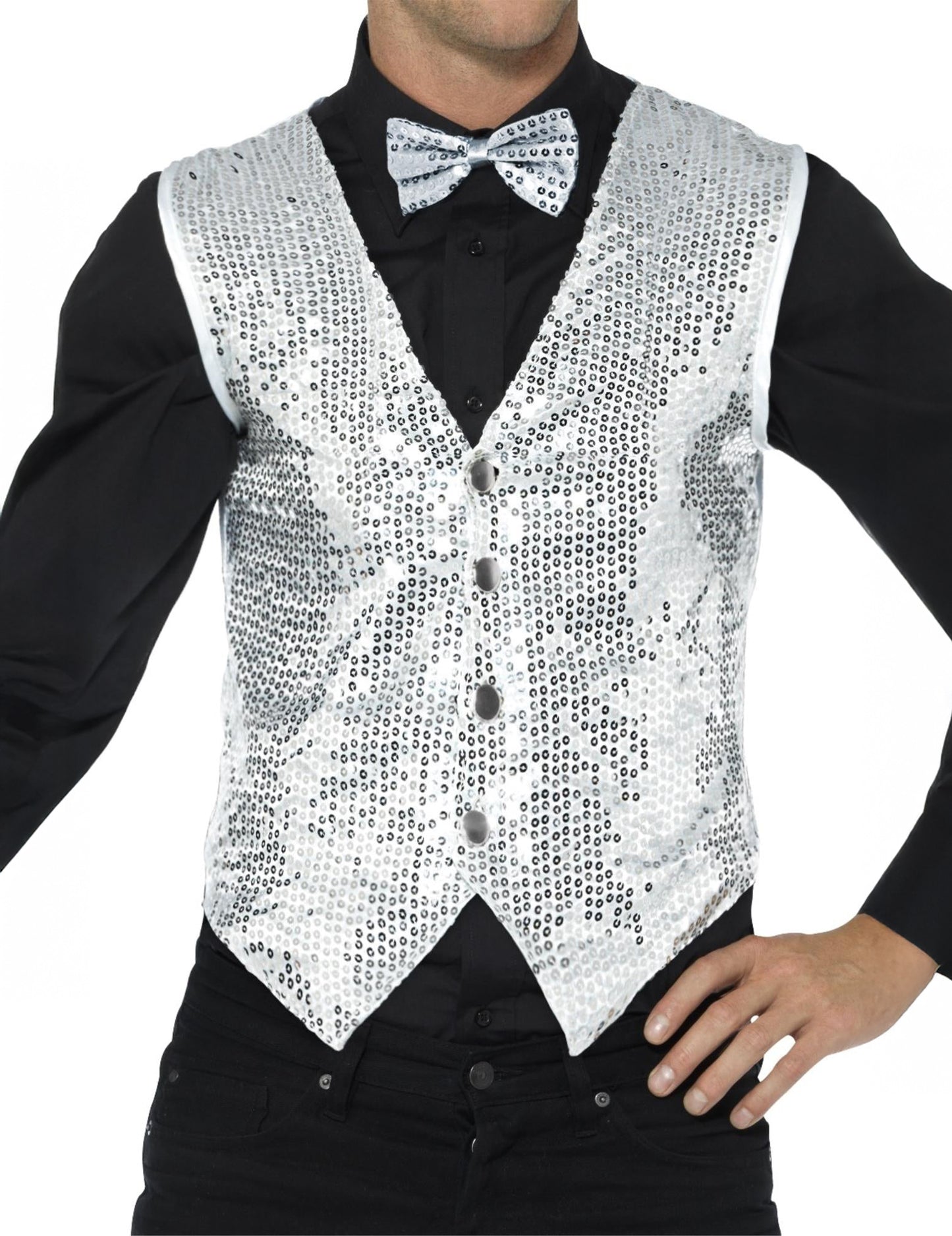 Srebrni telovnik z odraslimi pajkicami