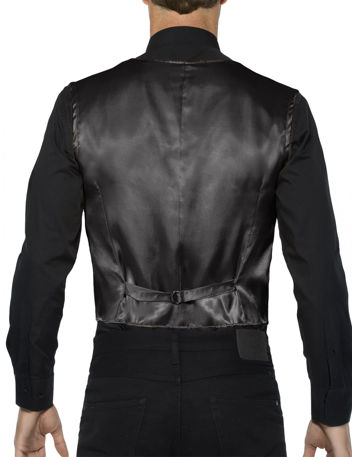 Črni telovnik za odrasle