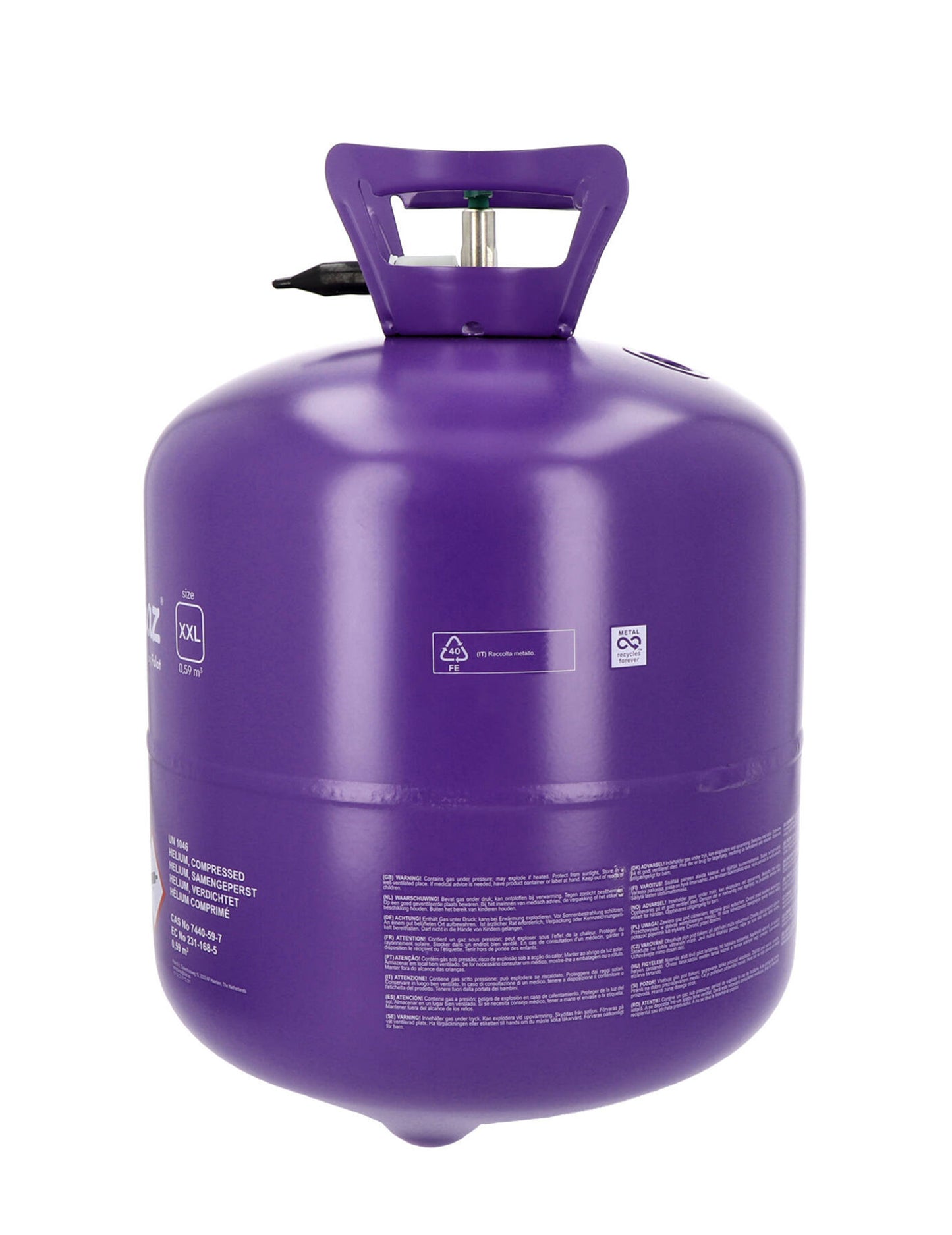 Velika plastenka helija za do 85 balonov