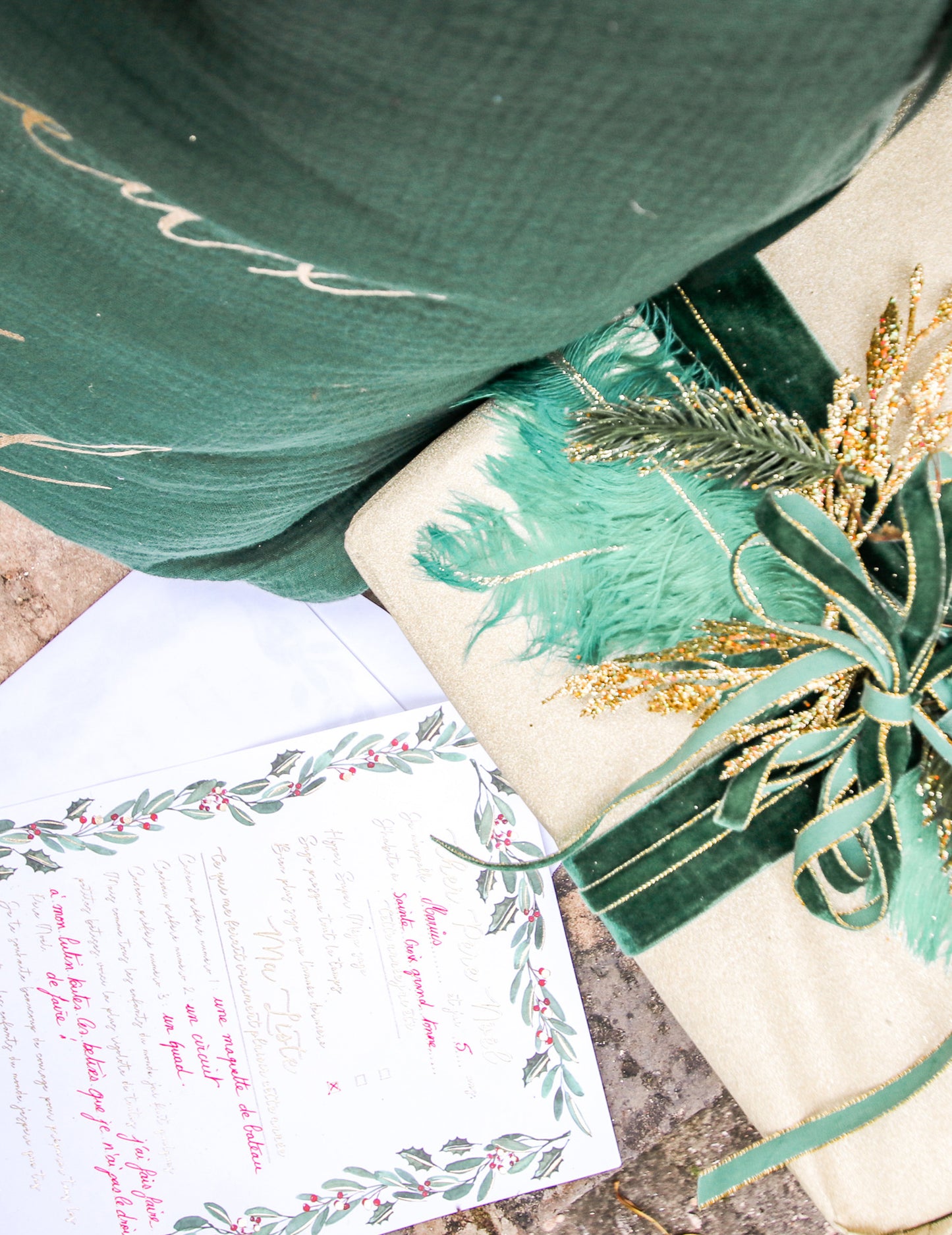 Veliko pismo Božičku s Tradi Chic Ovojnico 21 x 28,5cm