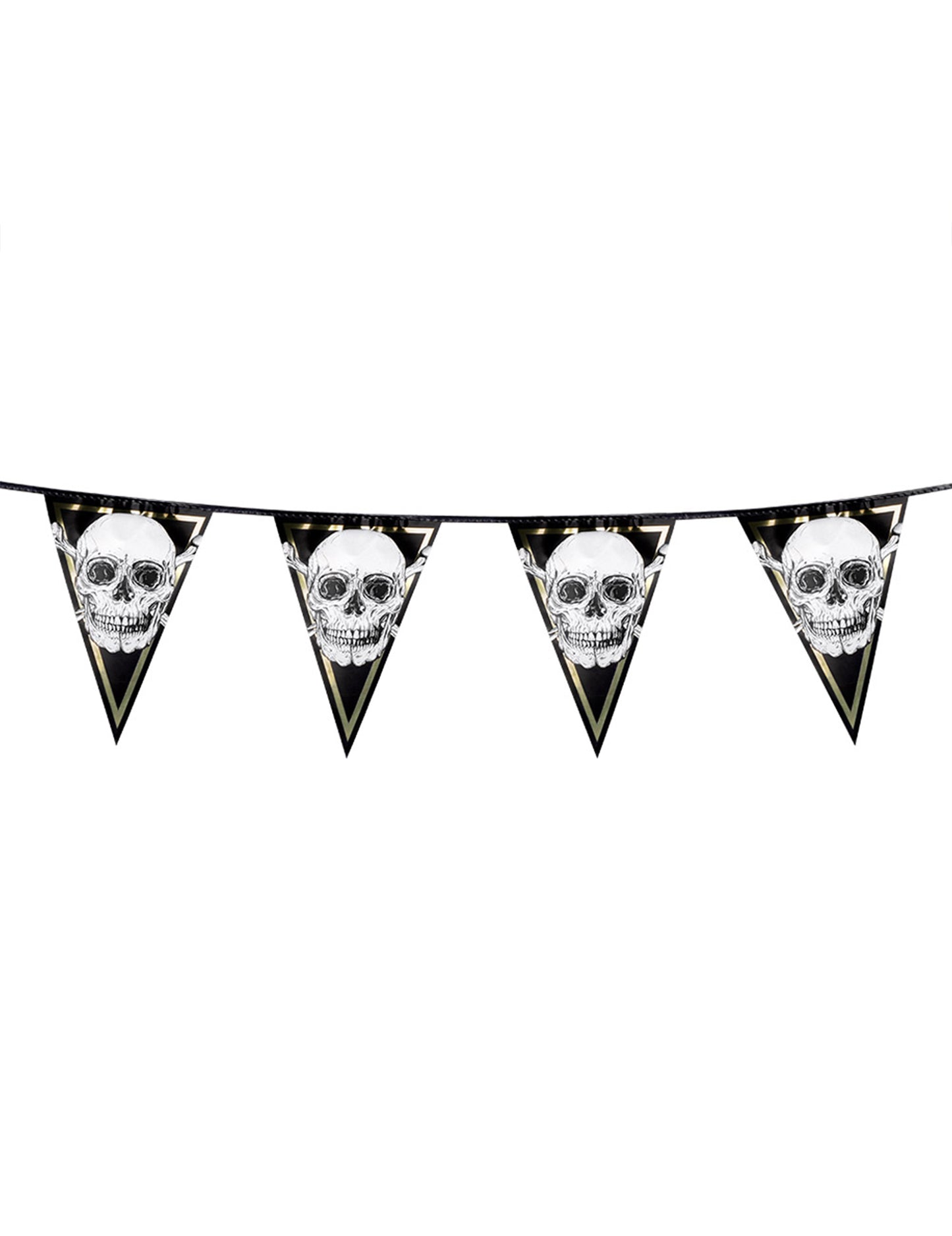 Garland 10 plastični plastični gusarski Jolly Roger 30 x 20 cm