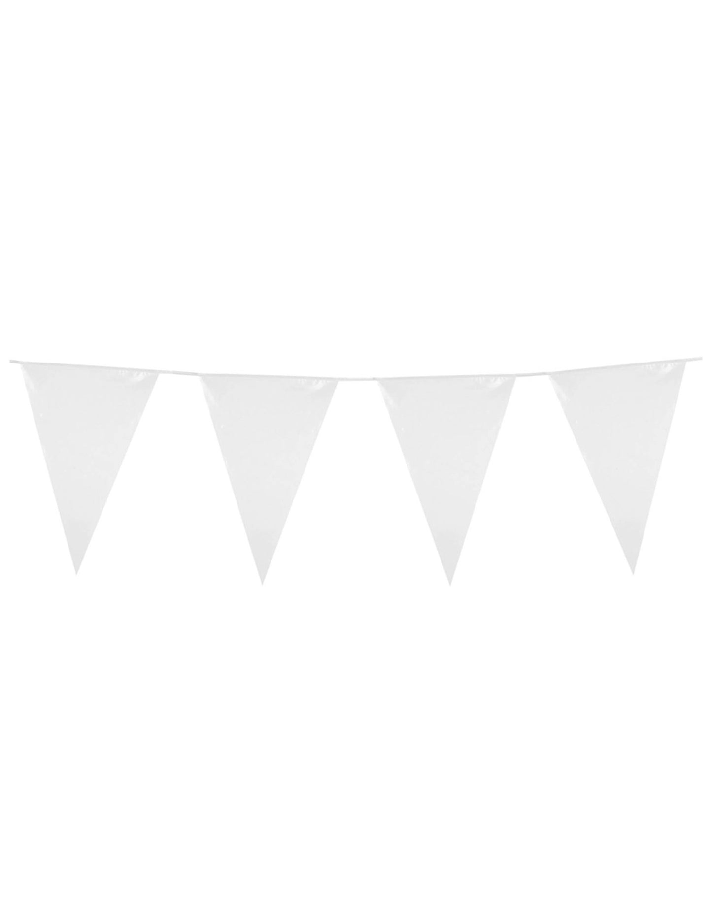 White Pennant Garland 10m