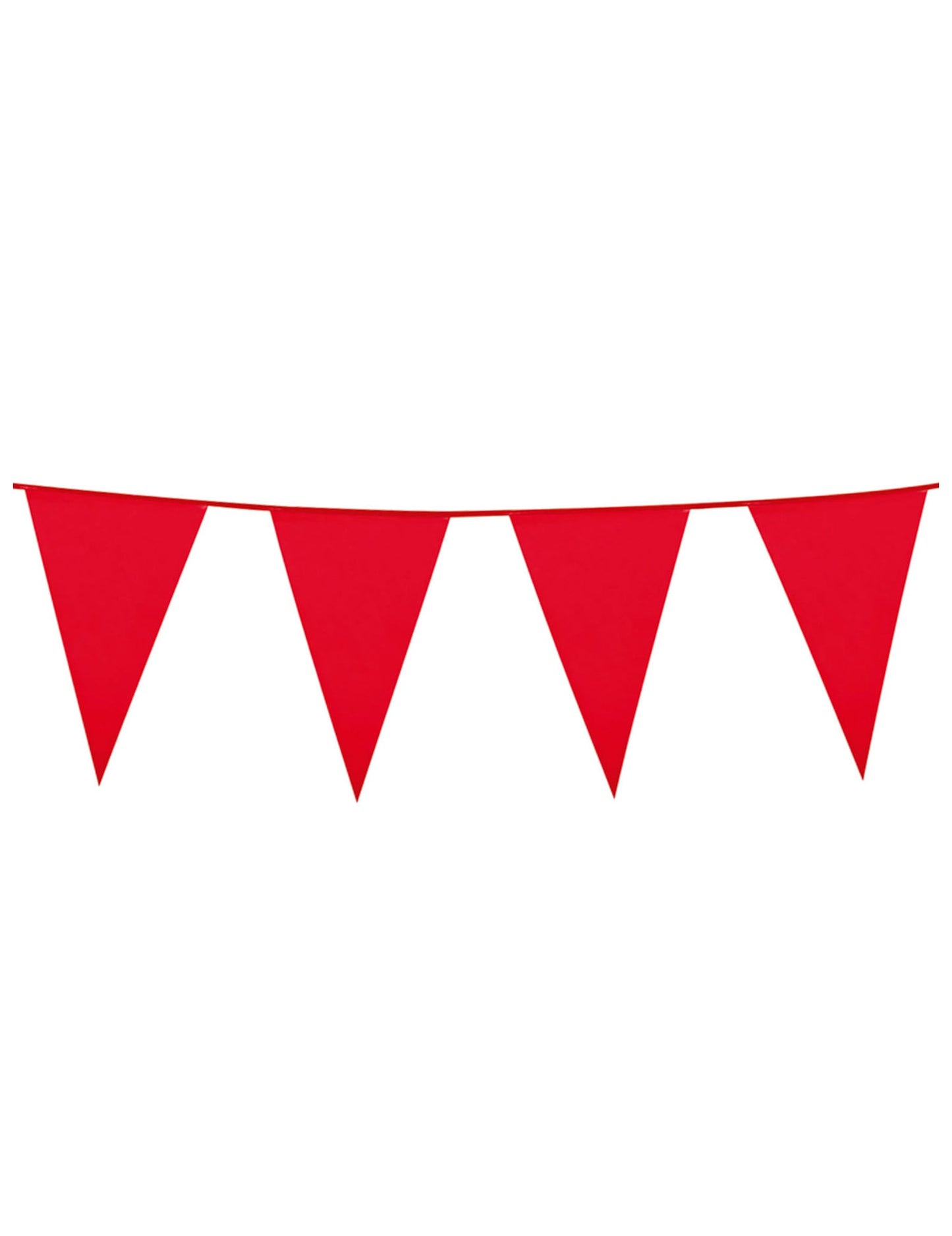 Guirlande à fanions pour décoration de fête rouge 10m