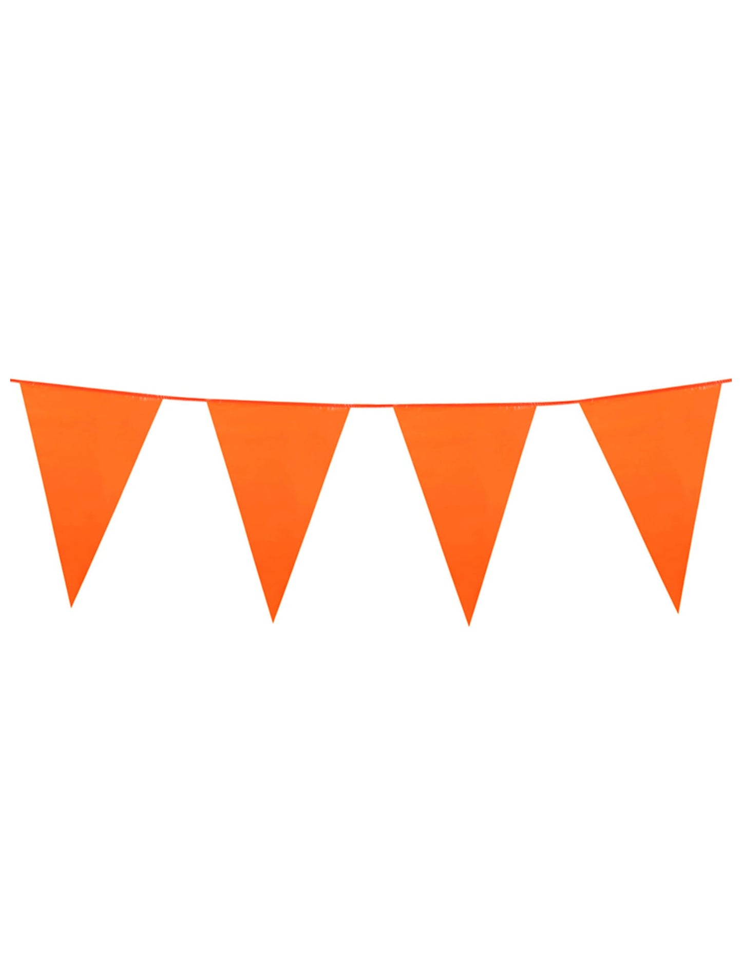 Guirlande à fanions orange pour décoration de 10 mètres