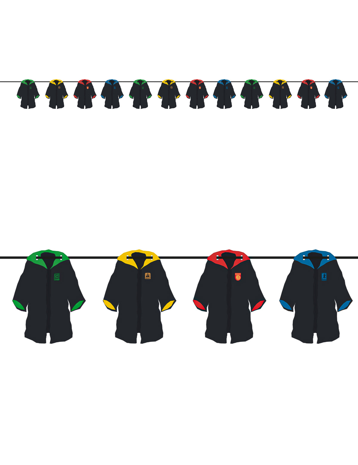 Girlanda z grbi domov Harry Potter™ 3,6 m