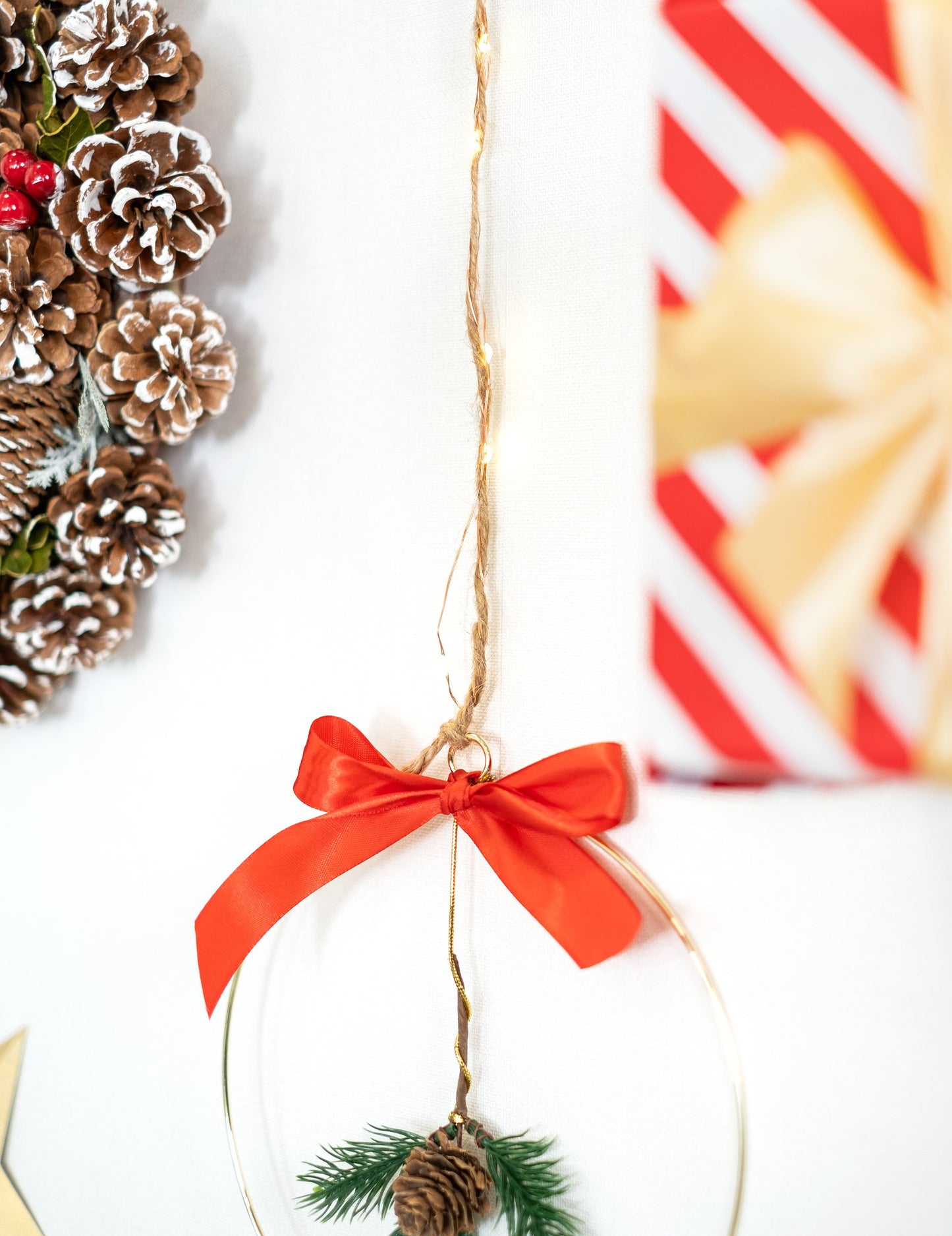 Toplo bela girlanda za božično drevo, 10 m s 100 mikro LED diodami