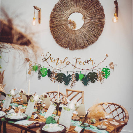 Zlata vročina Jungle Garland Gold 1,20 m