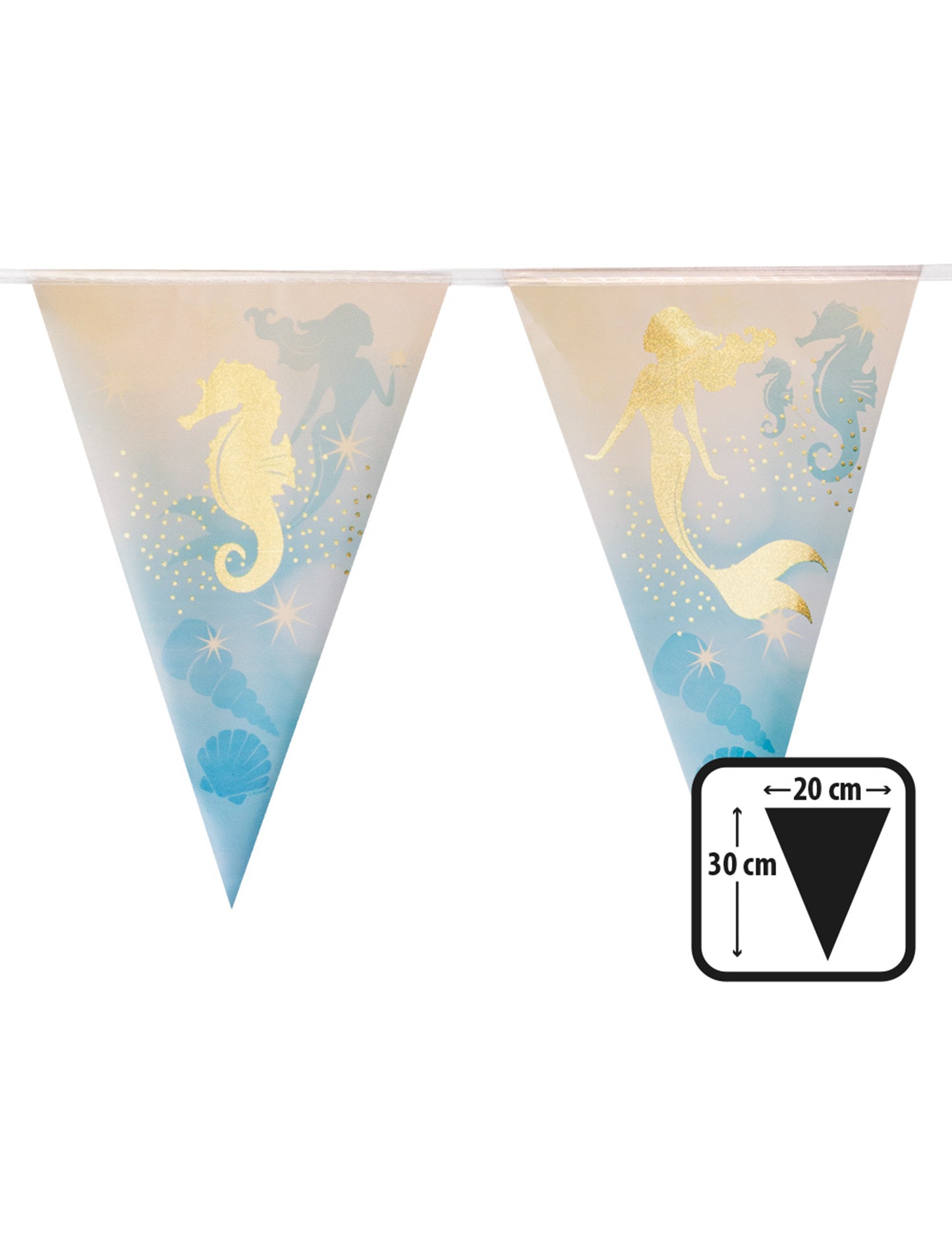 Plastična girlanda 10 Pennie Lagoon Fenches 30 x 20 cm