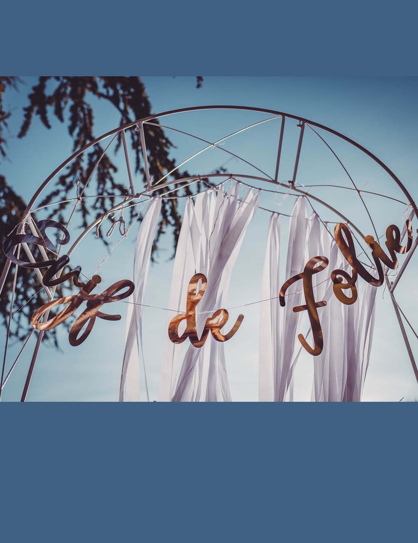 Nora girlanda za dekliščino, kovina rožnato zlata, 1,10 m