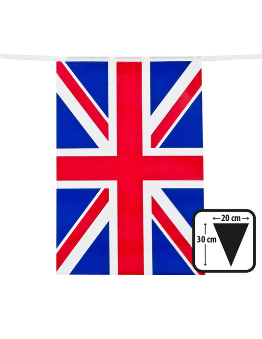 Détail d'un fanion de la guirlande fanions drapeaux Royaume-Uni Angleterre