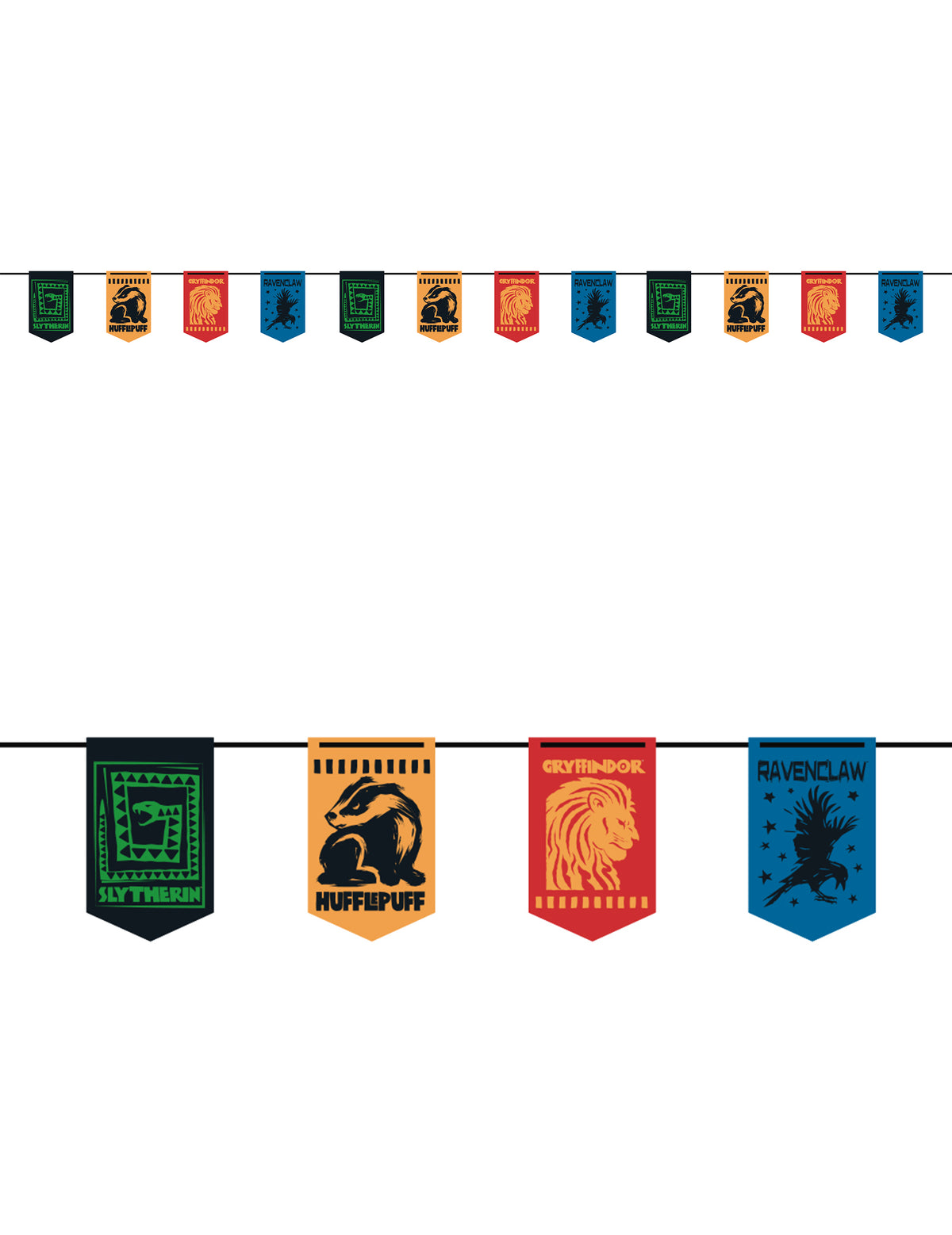 Girlanda z zastavicami Domovi Harry Potter™ 3,6 m