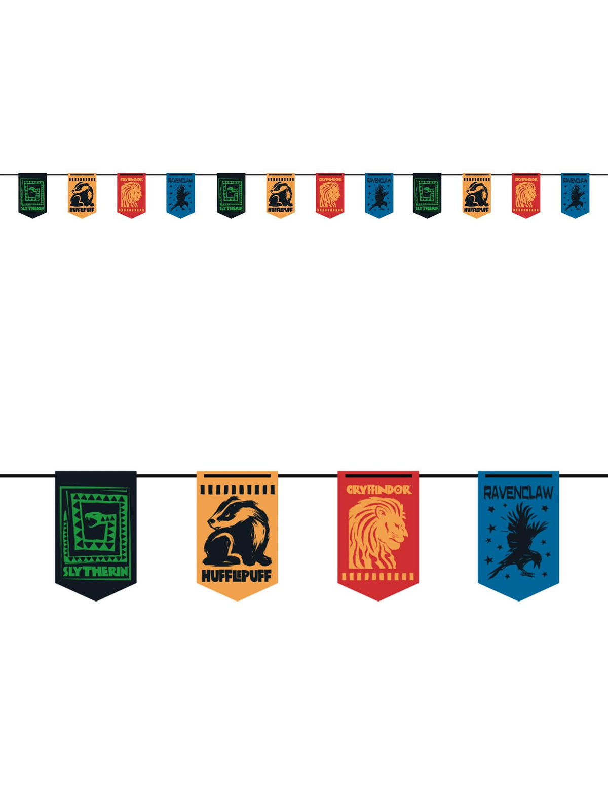 Girlanda z zastavicami Domovi Harry Potter™ 3,6 m
