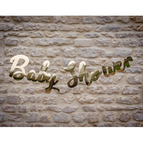 Garland Letters Baby Shower Zlata kovina 1 m