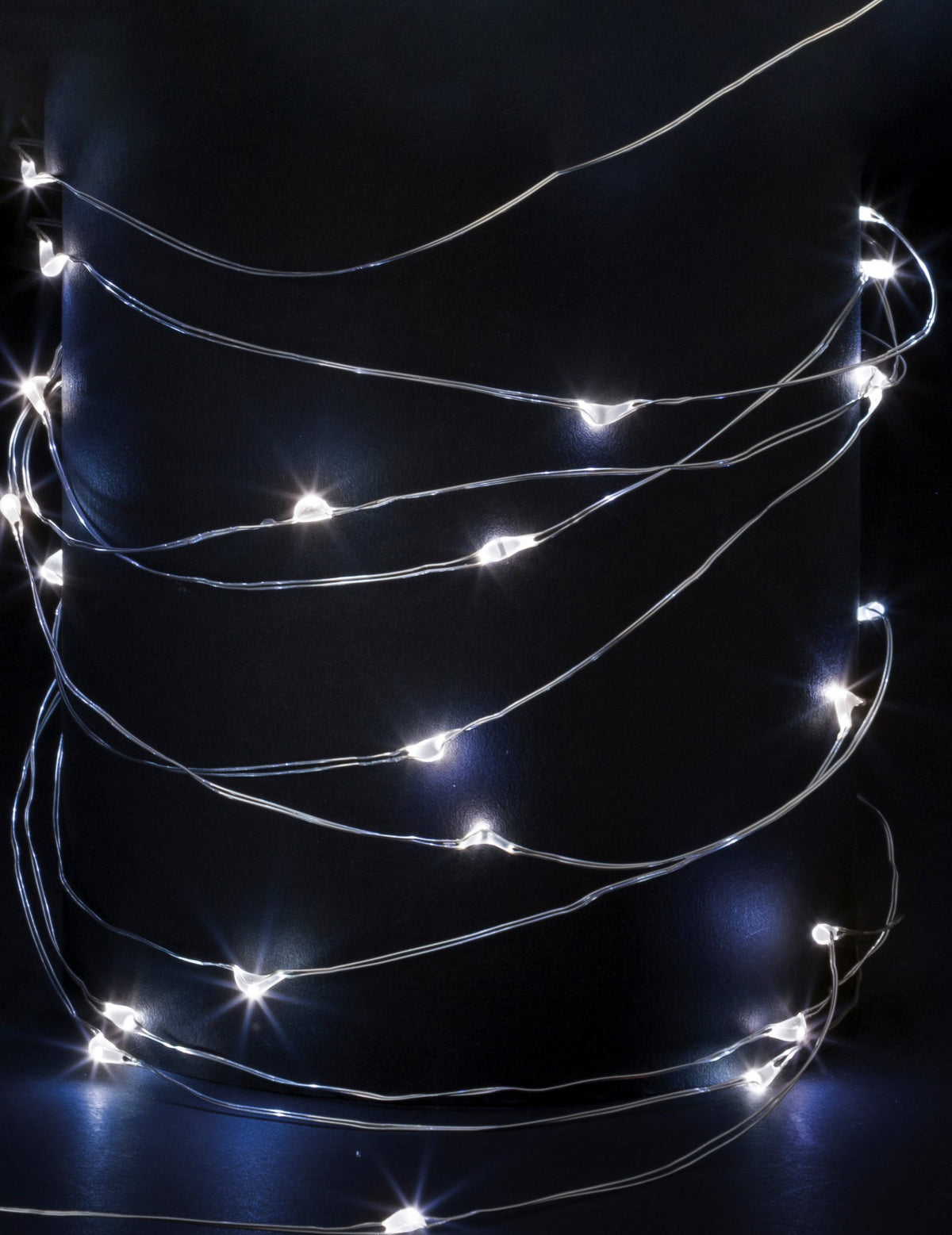 svetleča girlanda iz jelke za dekoracijo z belo hladno svetlobo z 100 mikro LED diodami