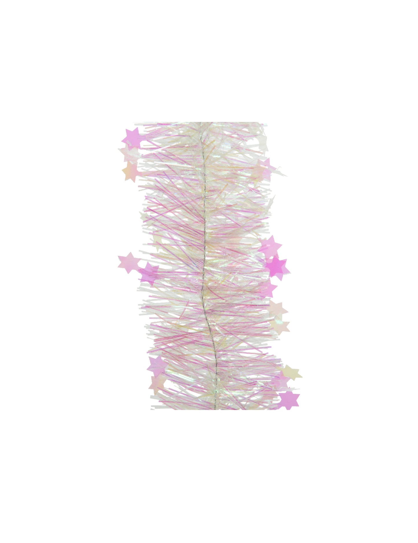 Garland za iridescentno jelko z zvezdami 270 cm