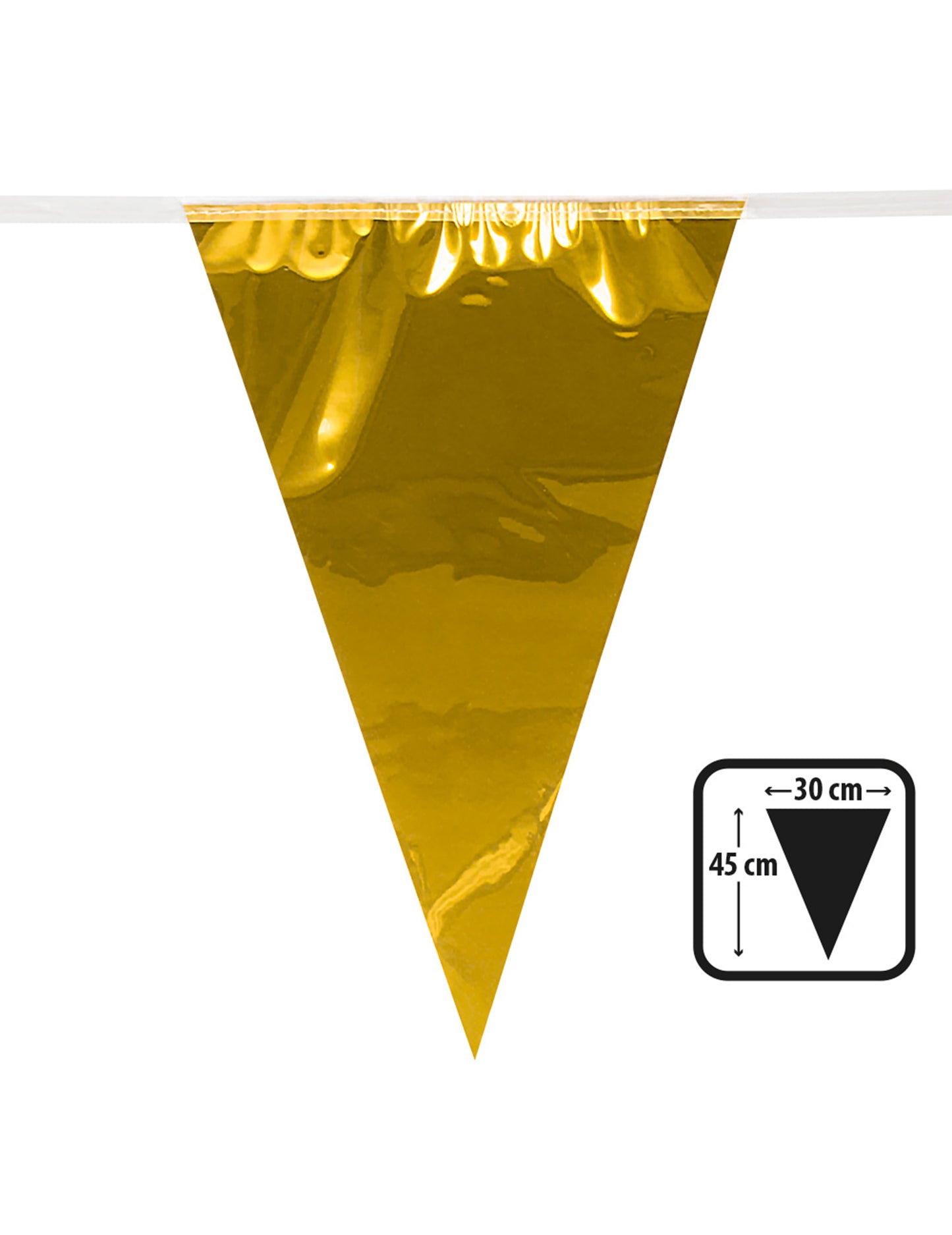 Golden Giant Pennant Garlands 10 m