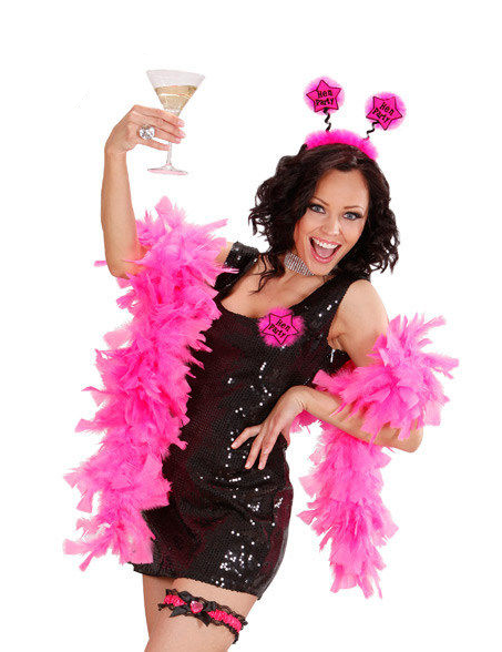 Rožnate in črne satenske gatinske ženske