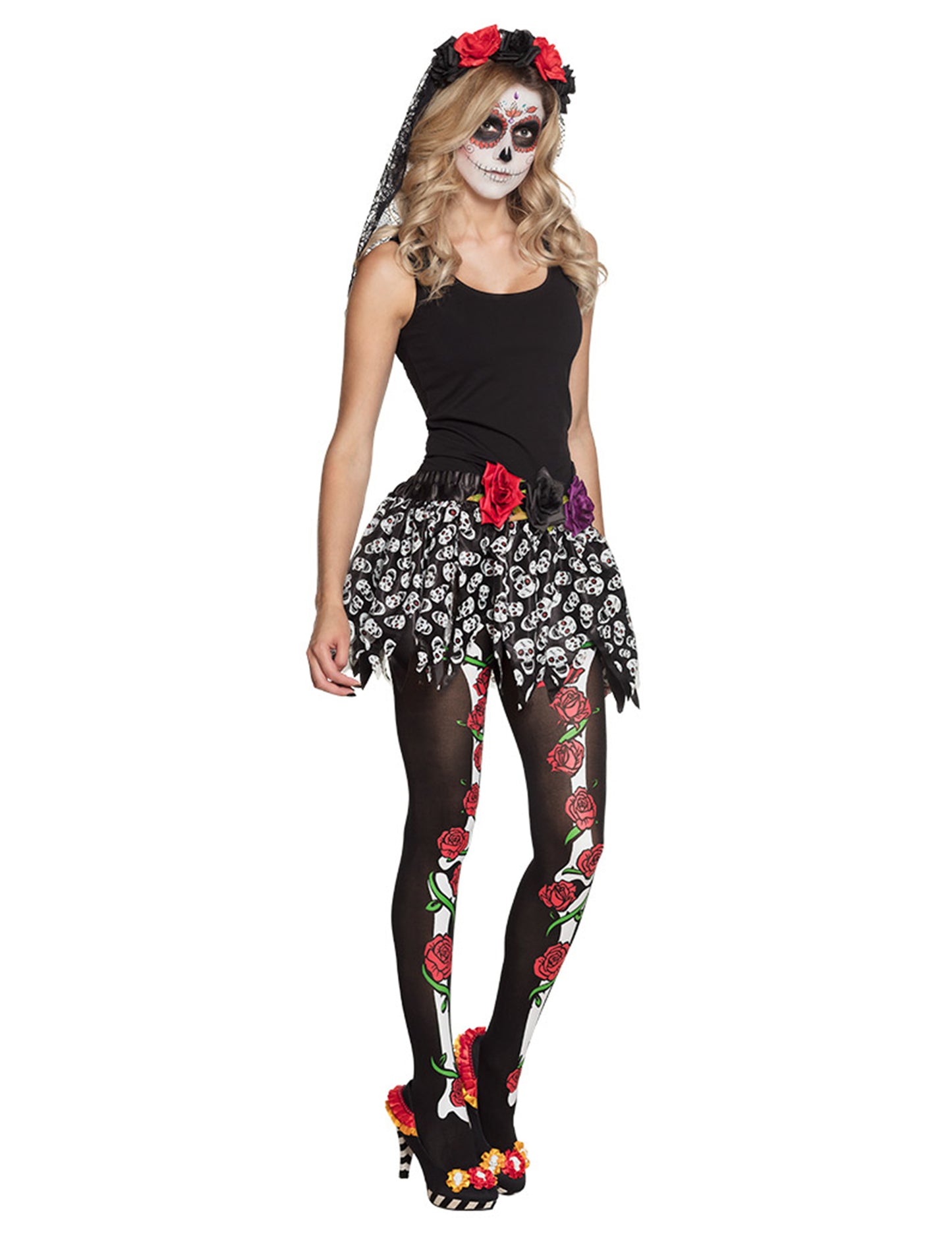 Mehiško skeletno krilo odrasli dia de los muertos