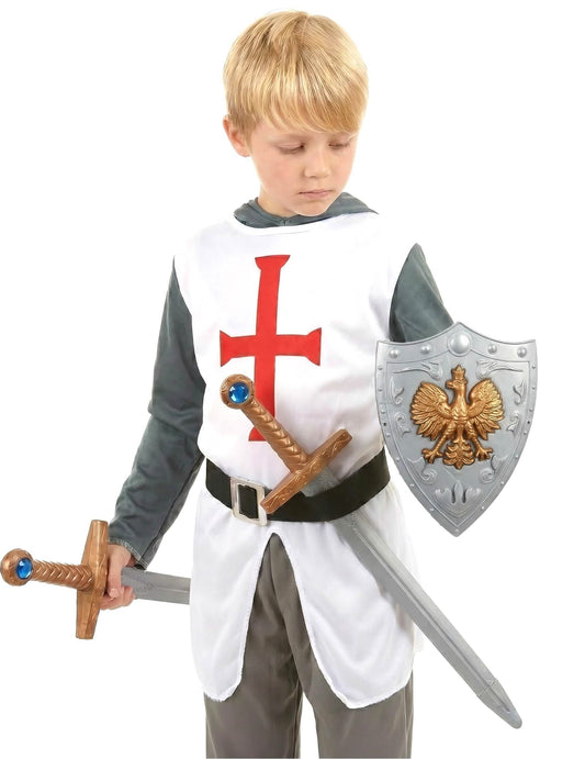 KIT SHIELD in 2 plastični meči za otroke
