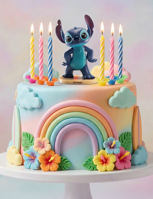 Komplet PVC figur Stitch™ s svečkami