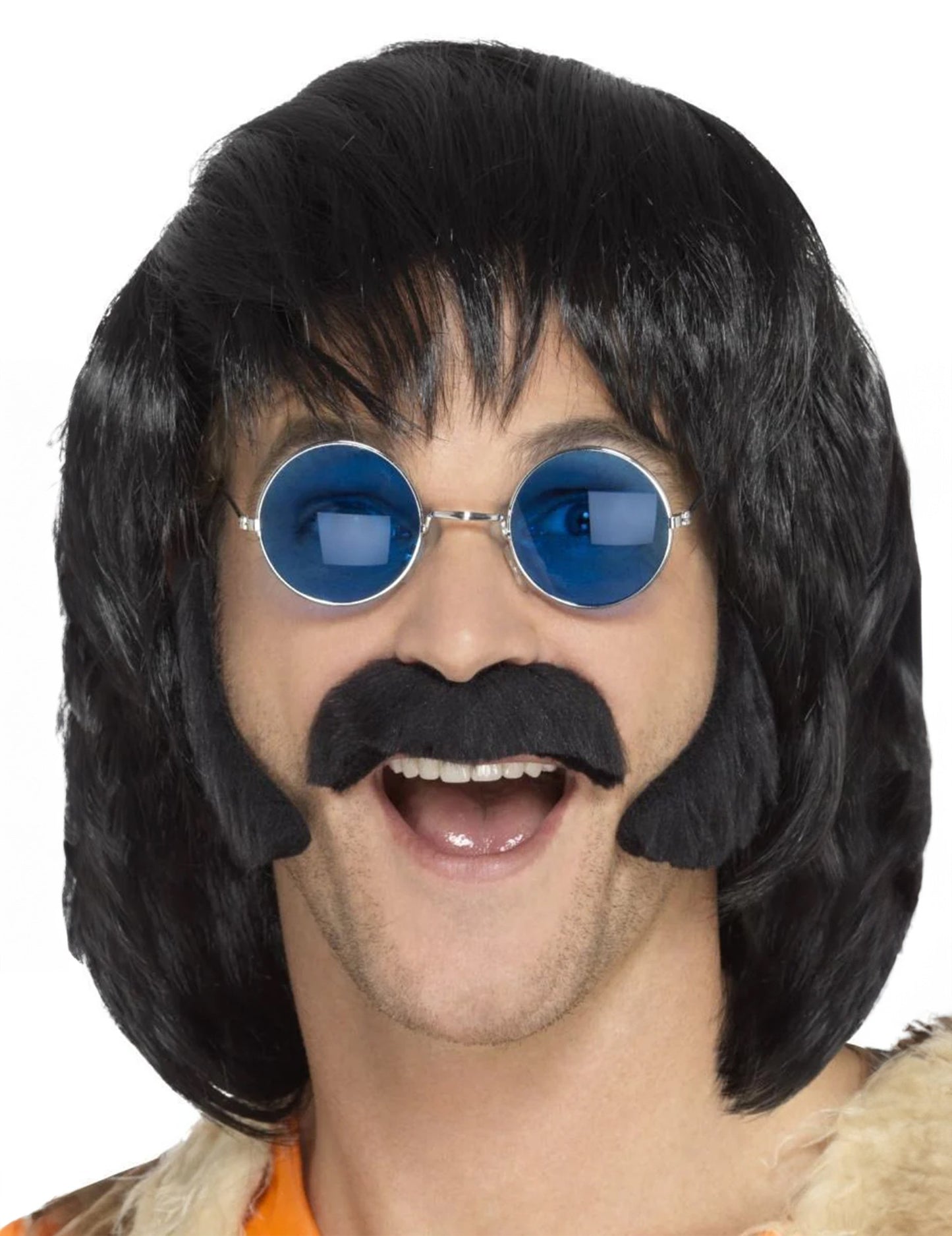 Črni hipi komplet z brki in moškimi nogami