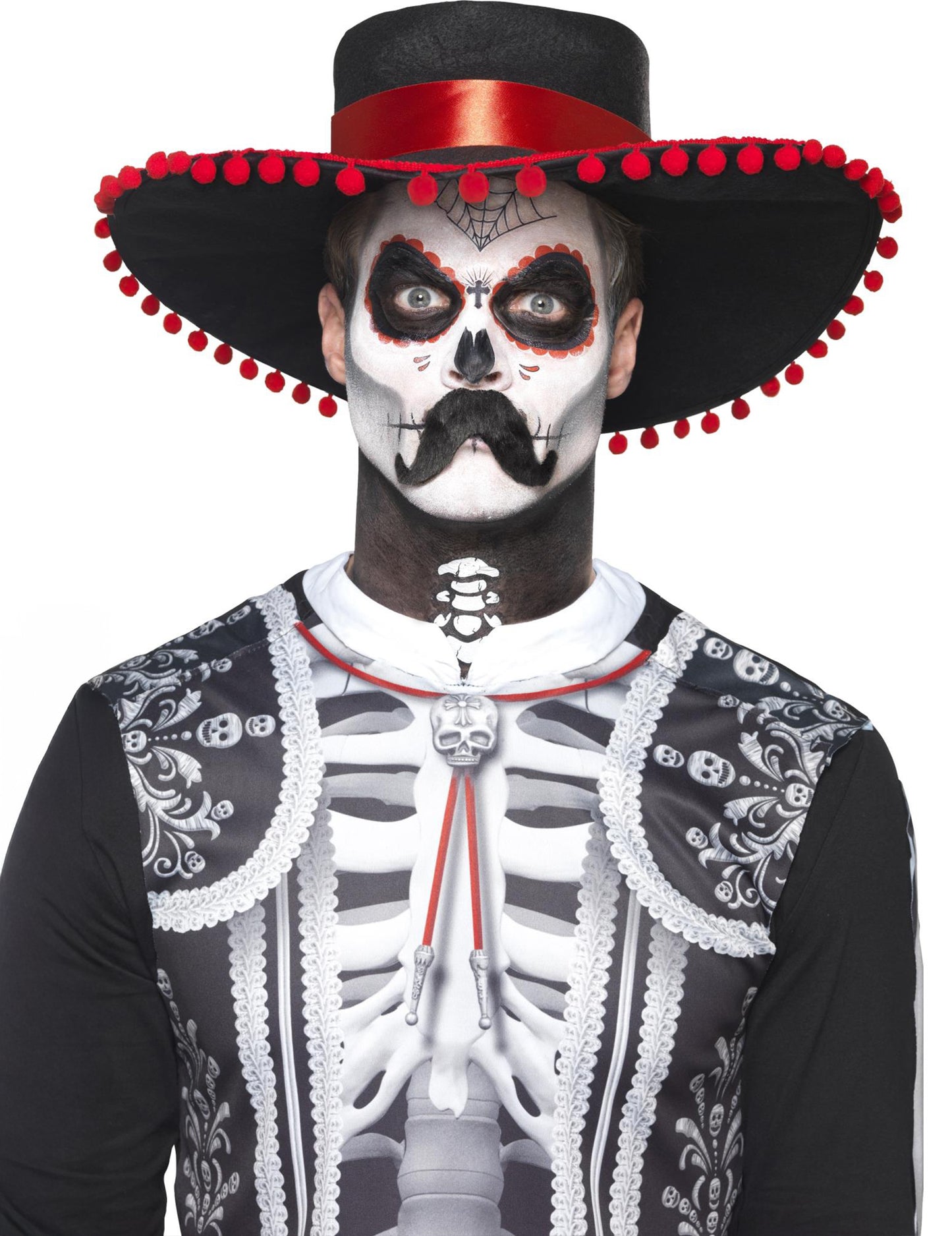 Mehiški skeletni komplet za ličenje odraslih Dia de los Muertos
