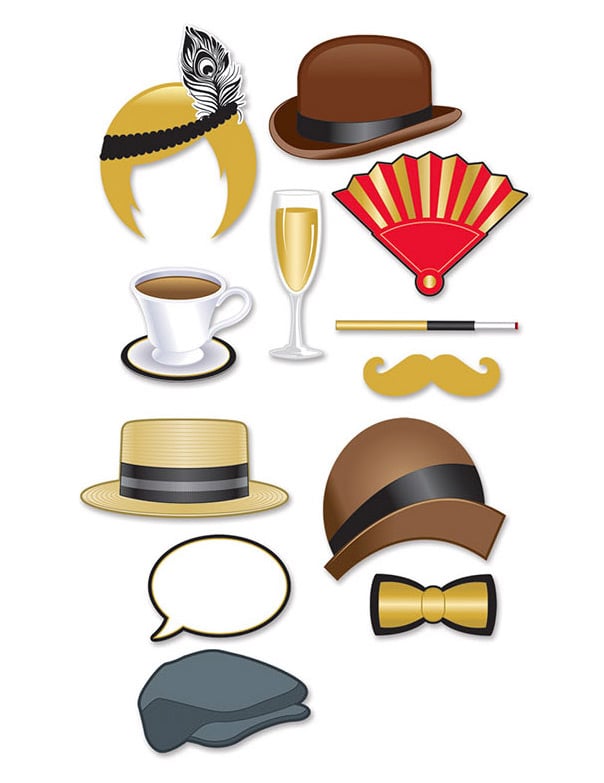 Komplet PhotoBoth 19 20s 12 dodatkov