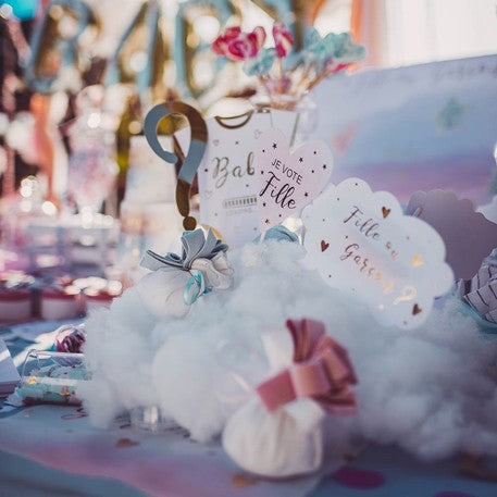 12-delni komplet za fotografiranje spolov v roza, modri in zlati barvi za deklice ali dečke