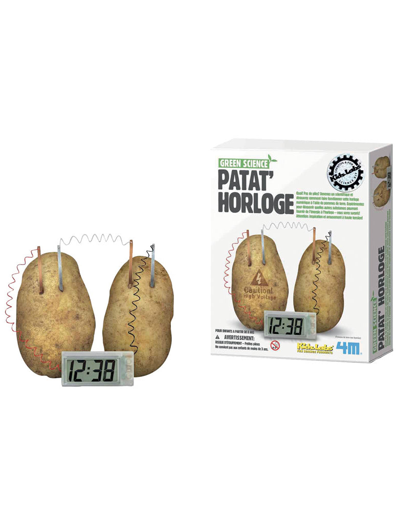 Komplet za znanost o krompirjevih urah 22 x 17 cm, energija krompirja