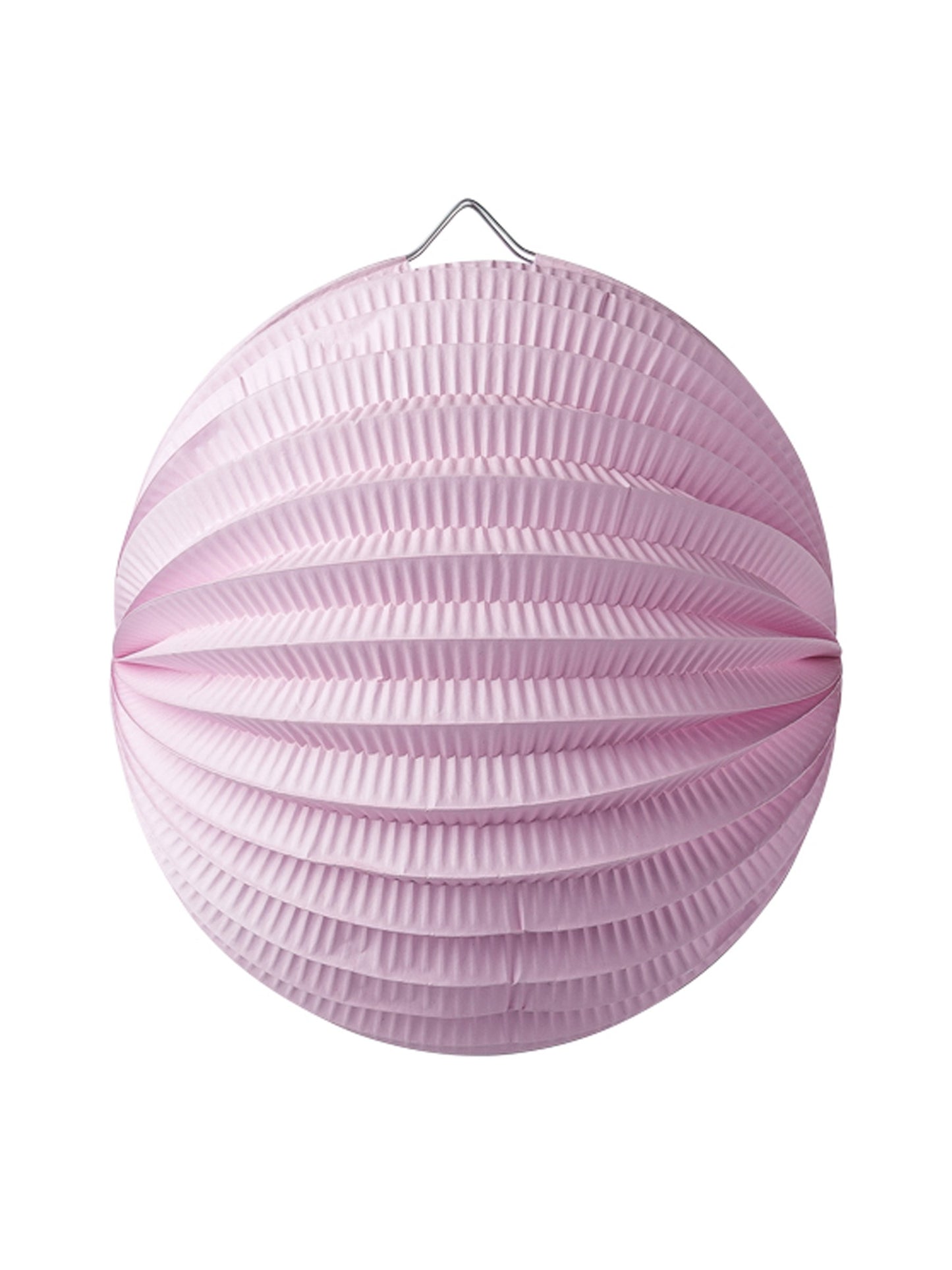 Papirnata okrogla lampijonka 20 cm roza iz debelega papirja