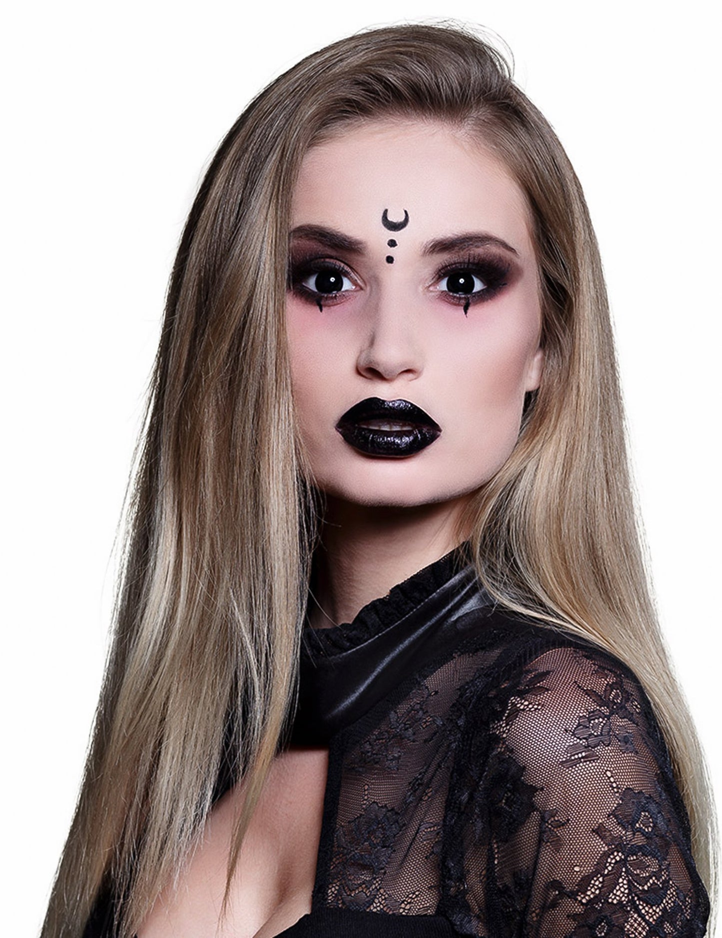 Kontaktne leče brez popravka Fancy Adult Black OED