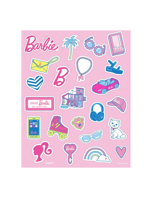 Set 4 listov nalepk Barbie™