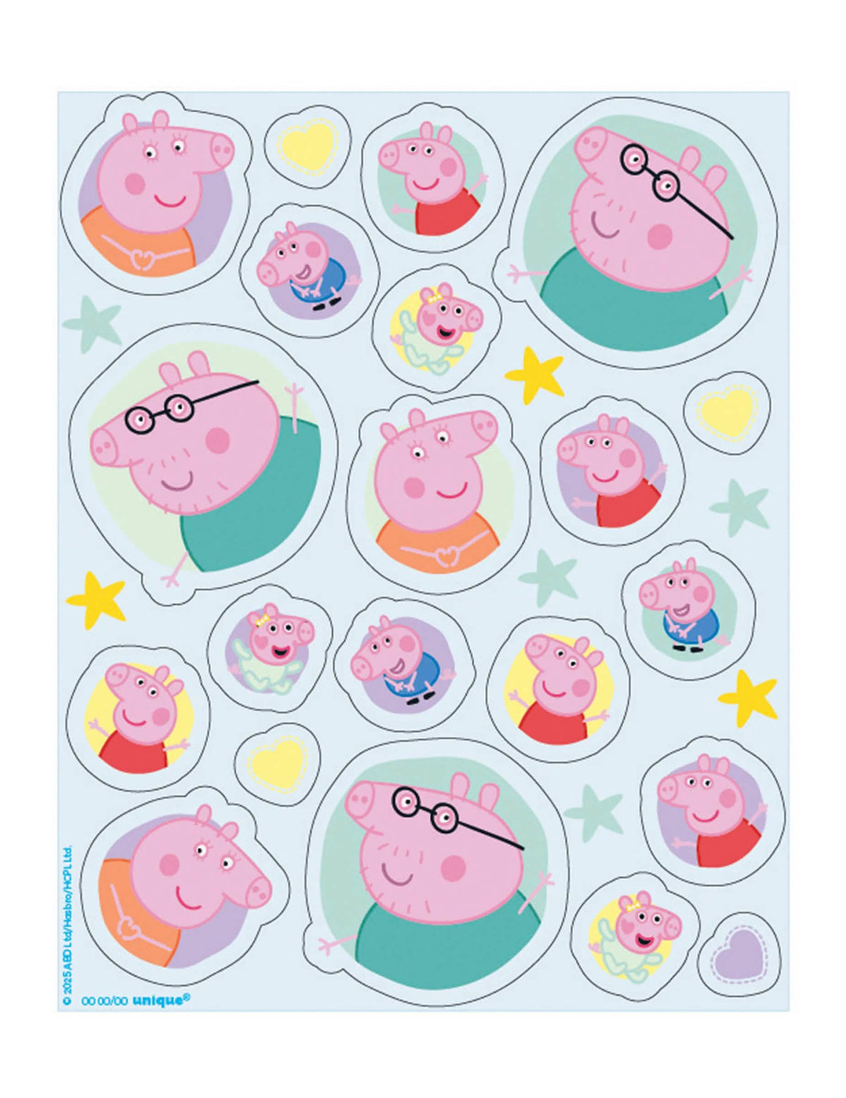 Set 4 listov nalepk Peppa Pig™