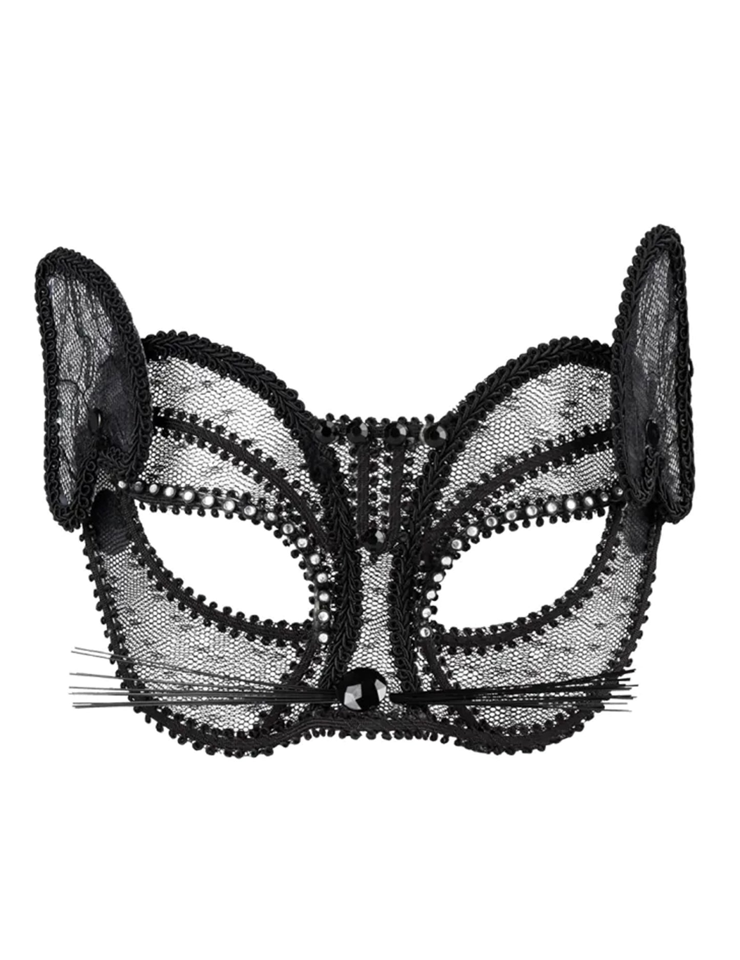 Women's Black Lace Wolf