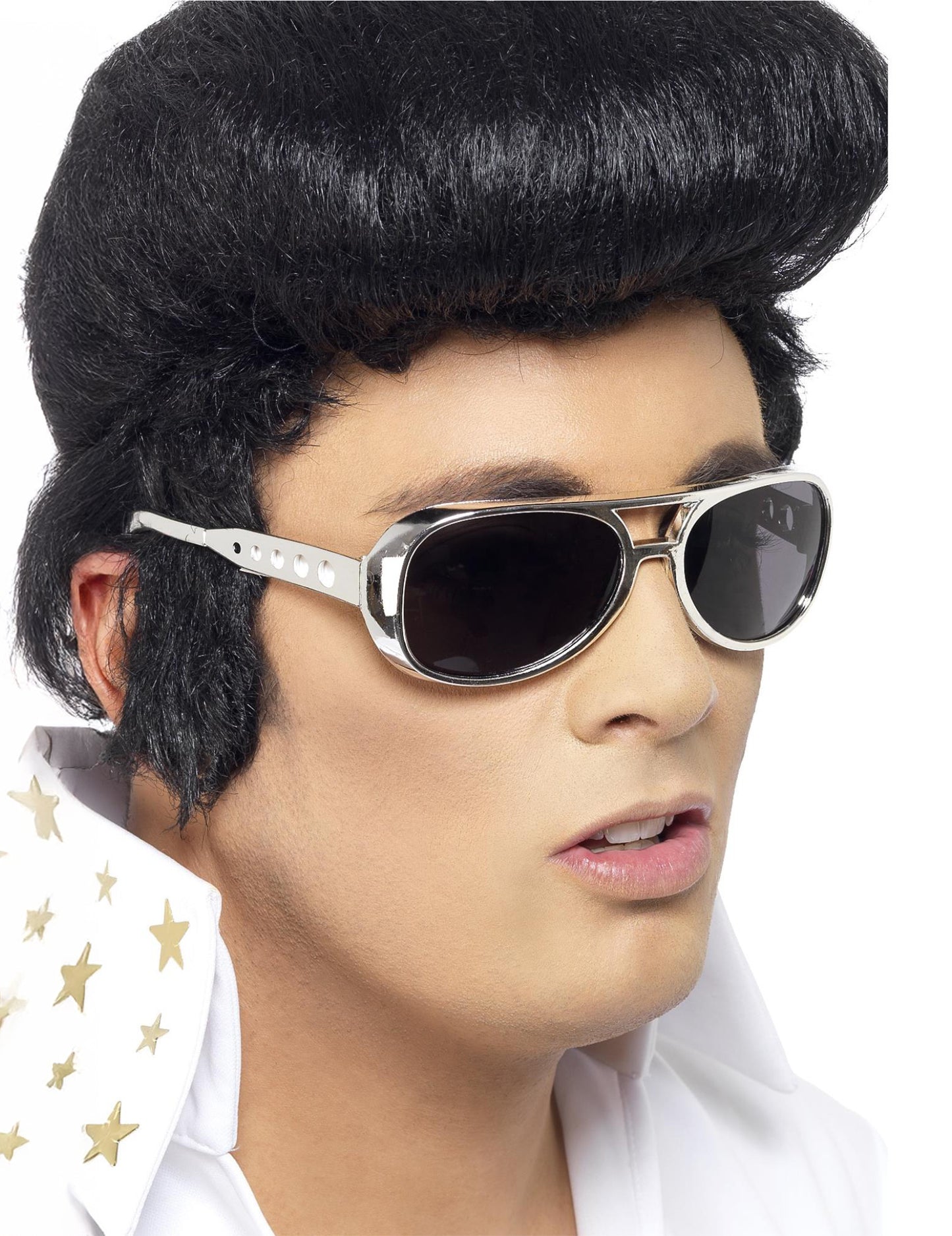 Odrasla srebrna očala Elvis