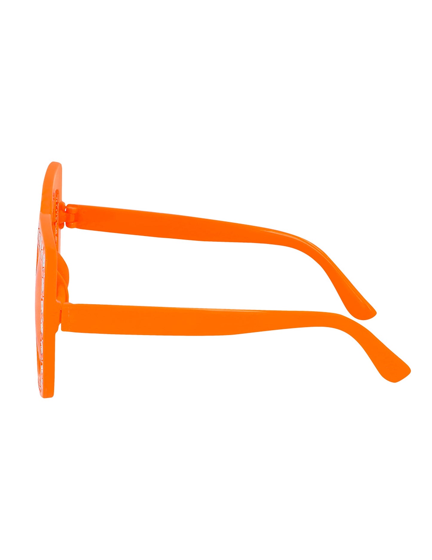Lunettes à strass orange adulte