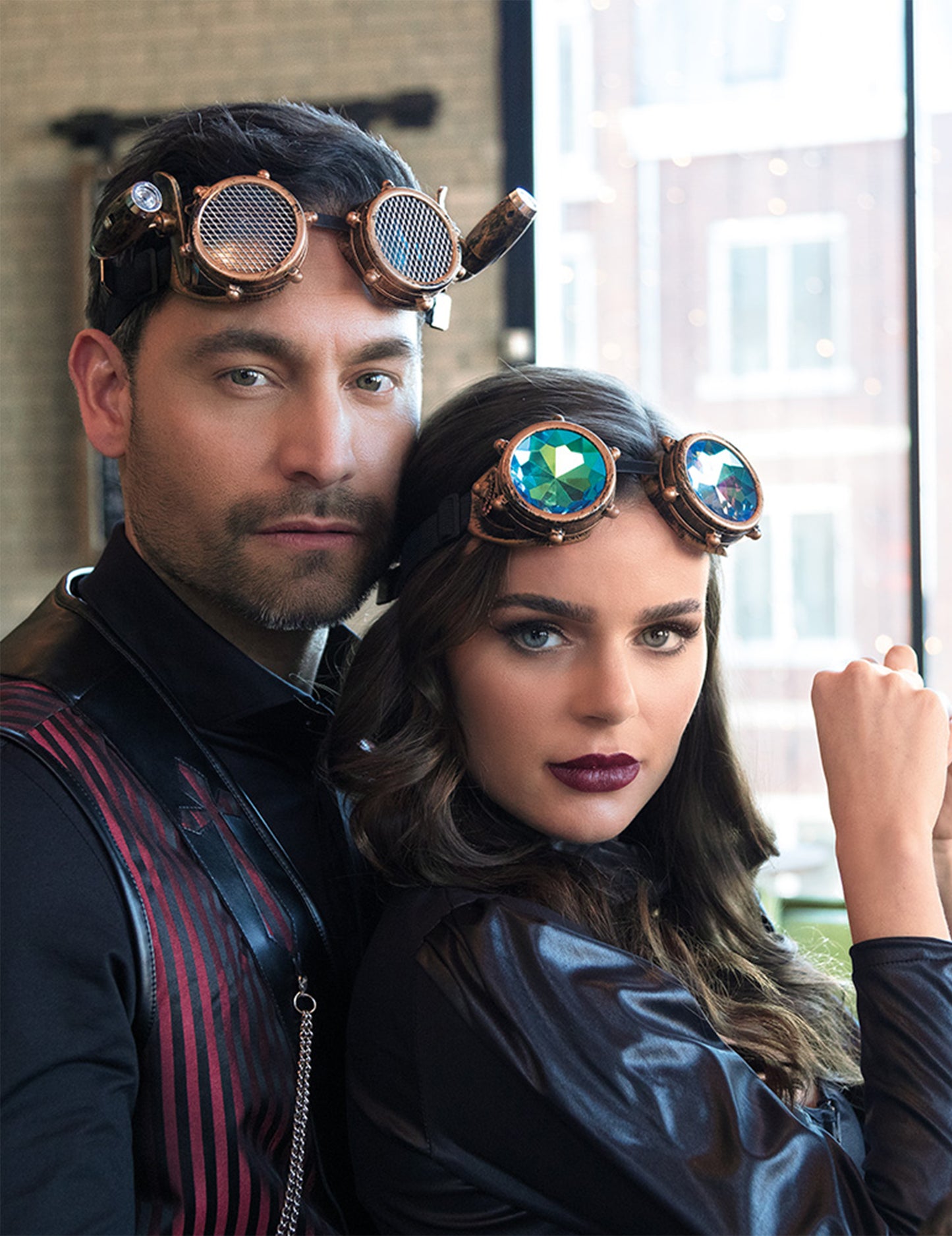 Očala s prizmami prizmi odrasli steampunk