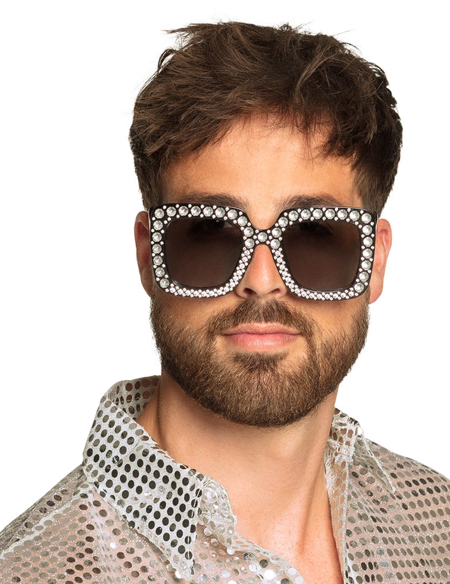 Odrasla črna bling bling očala