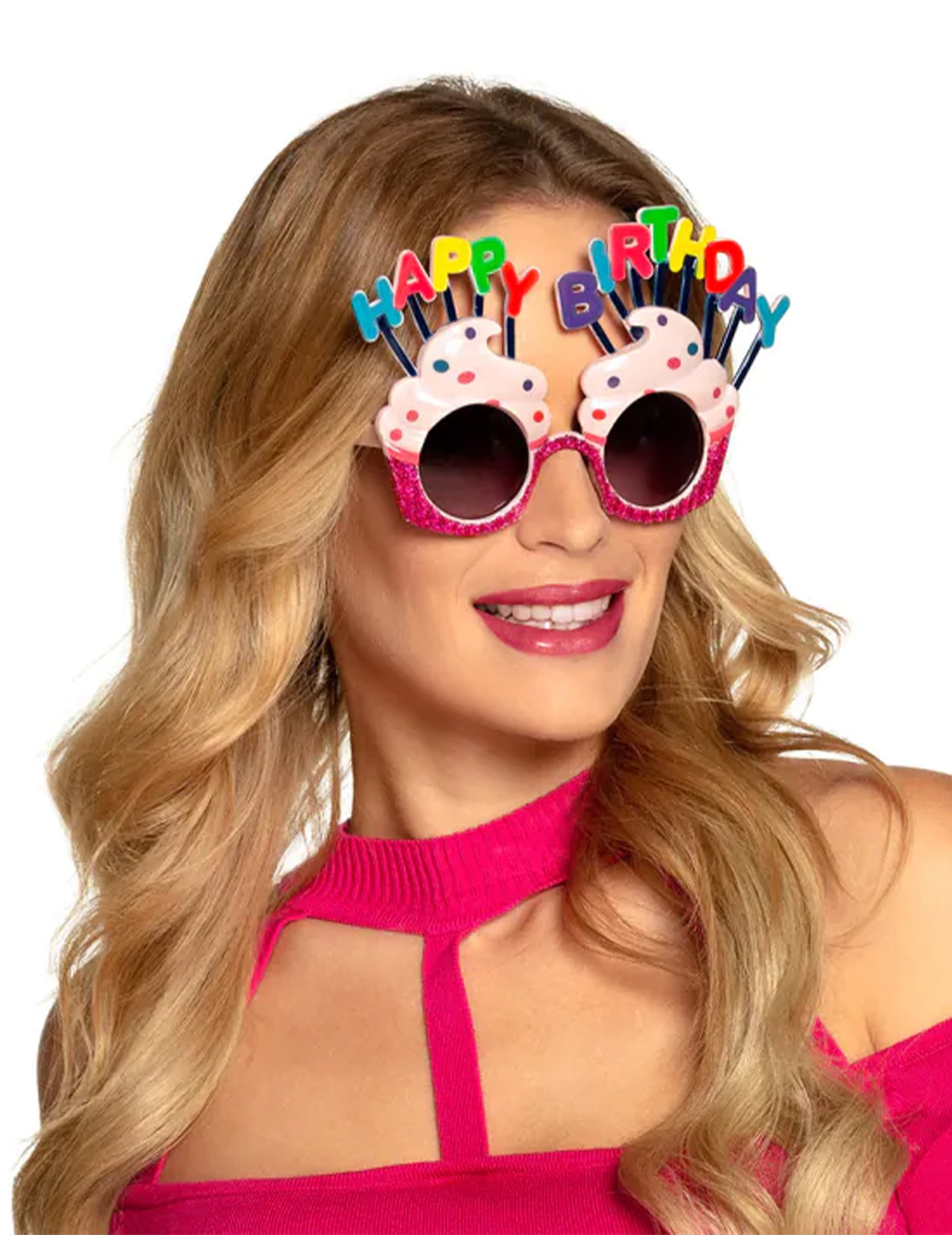 Srečna rojstnodnevna očala Cupcake Adult