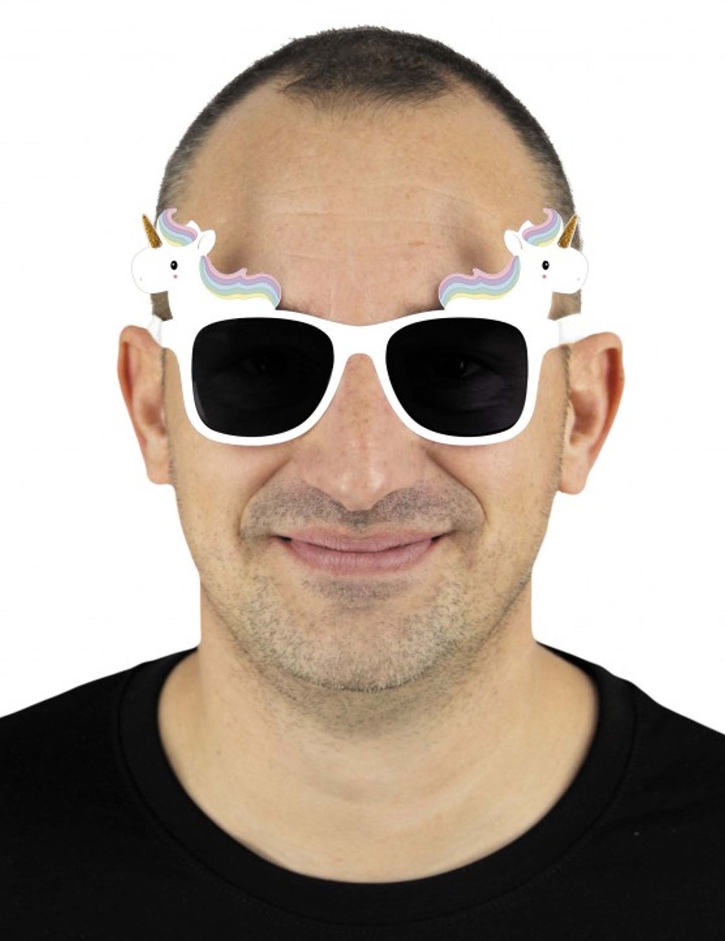 Lunettes licorne pour adulte blanche