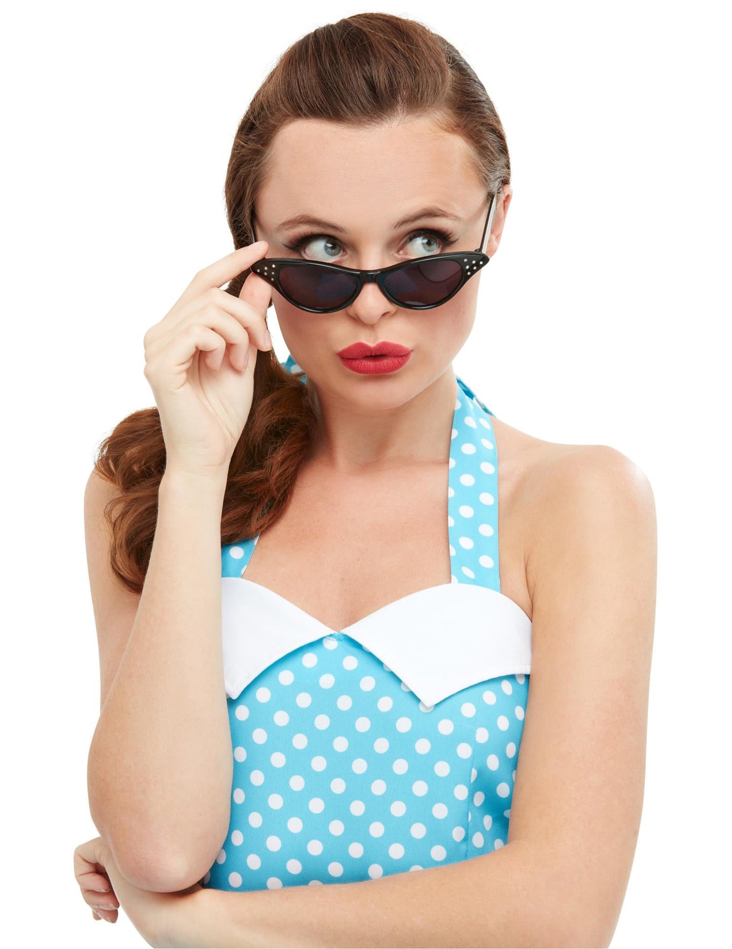 Ženska črna nosoroga retro očala